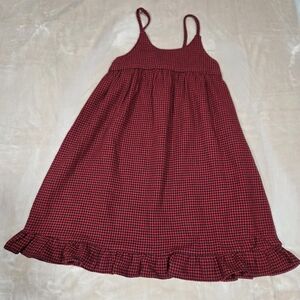 Zara Kids red plaid dress size 10